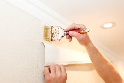Pose de papier peint à Soulangis — revêtements muraux et toiles de verre